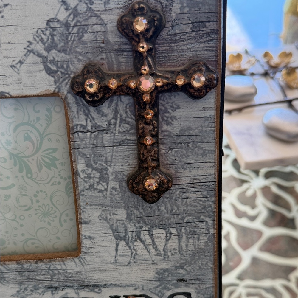 Frame Rustic Faith Family Friends Photo Frame - Picture 3 of 9